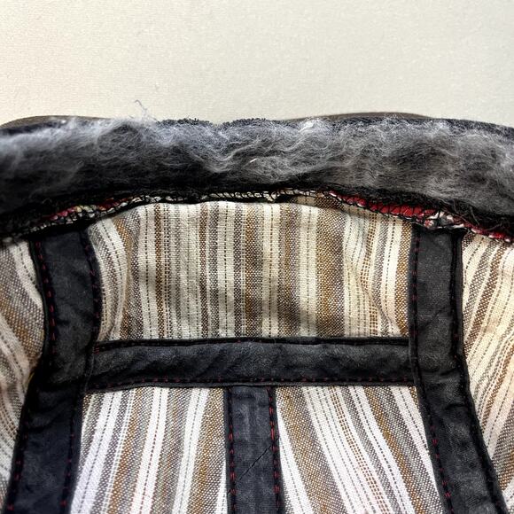 The Ampal Creative Hat Cap 5 Panel Red Brown Rope Cowgirl Cowboy Western Print - Picture 7 of 7